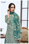 Nadia 2805 By Ganga Cotton Satin Printed Embroidery Dress Material Online Wholesale